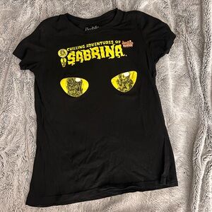 Chilling Adventures of Sabrina Kids Black Graphic Tee